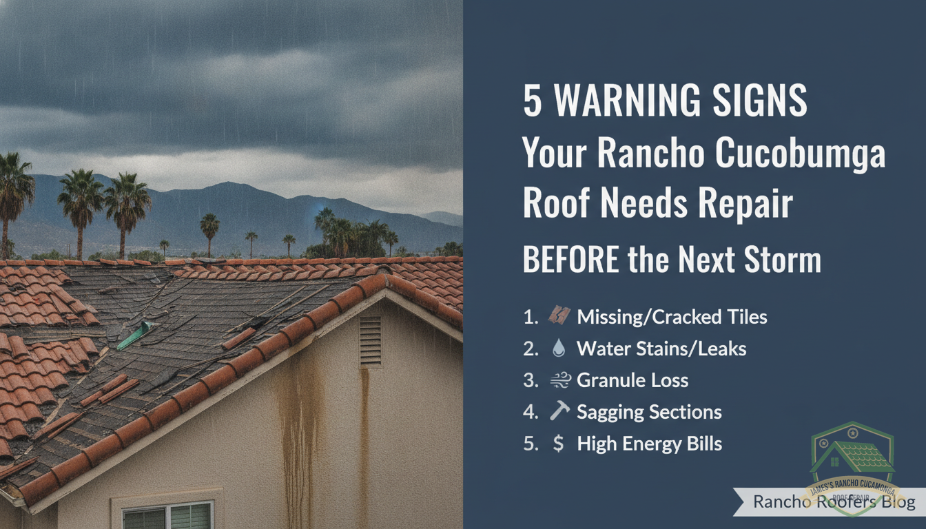 5 Warning Signs Your Rancho Cucamonga Roof Needs Repair Before the Next Storm